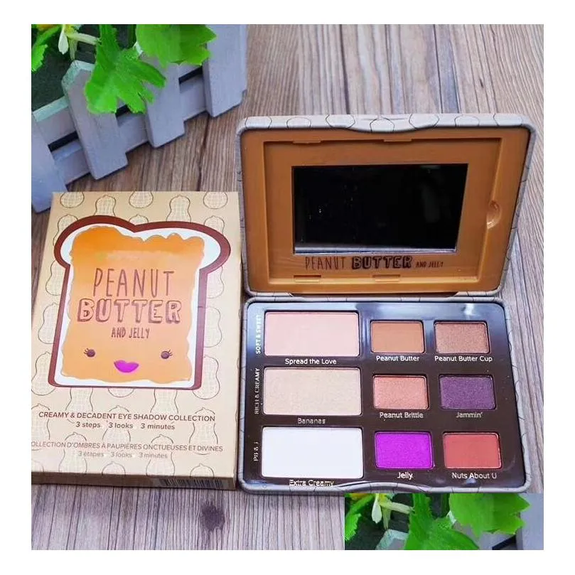 maquillage brand makeup 9color/pcs eyehshadow palette peanvut butter and jelly creamy decadent eye shadow collection