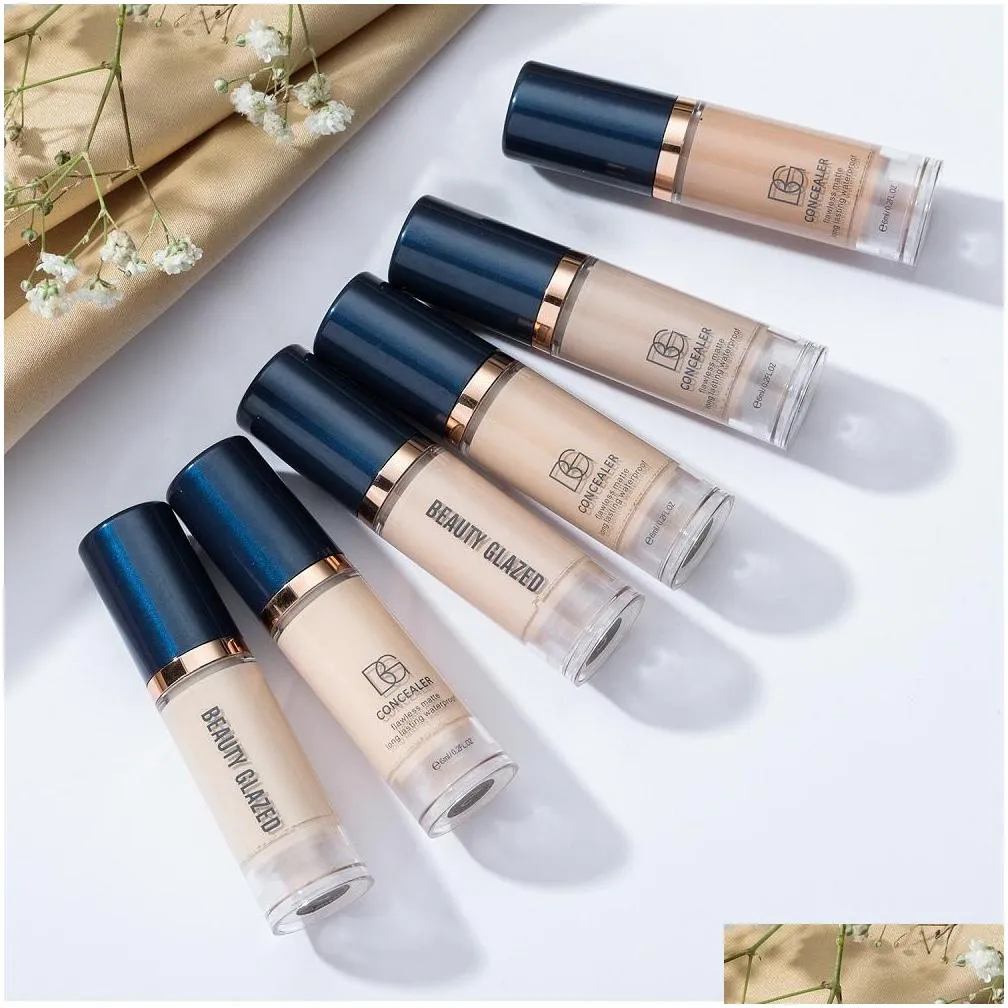 1pcs matte hydrating liquid foundation longlasting oil control concealer primer cream beauty makeup cosmetic