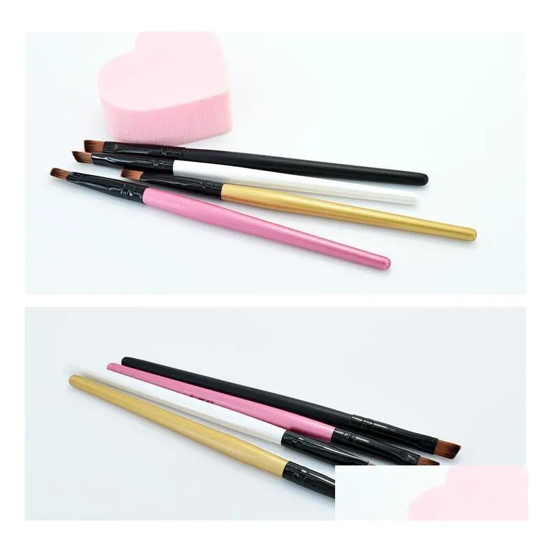 wholesale new super soft professional makeup eyebrow brush eyeshadow blending angled brush comestic make up tool