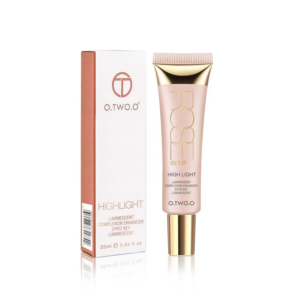 o.two.o shimmer highlighter cream 25ml primer base contouring concealer highlight whitening moisturizer oilcontrol cosmetics