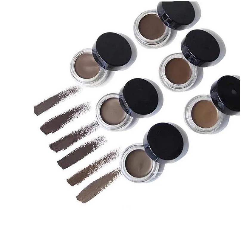 eyebrow enhancers pomade medium brown waterproof makeup 4g blonde/chocolate/dark brown/ebony/auburn/medium brown/talpe vs eyebrow