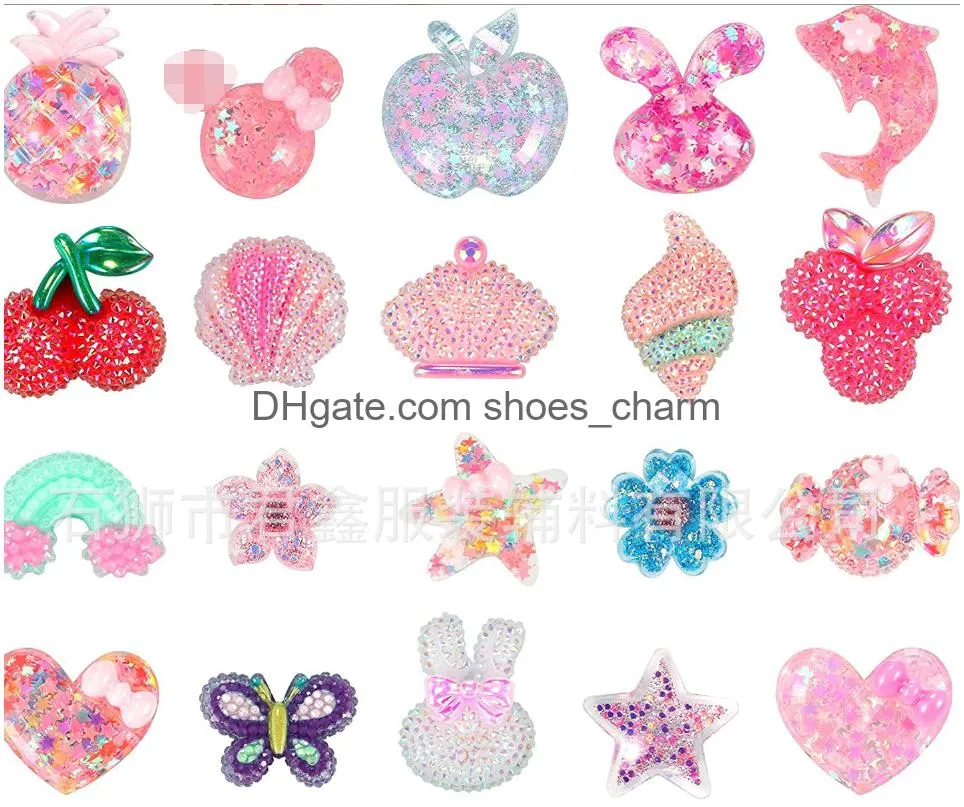 25pcs 1lot shoe parts accessories shoes muti jibitz charm styles cute cartoon croc charms fashion shoe accessories diy bracelet wristband decoriation instock