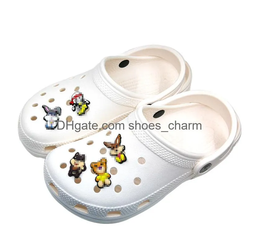 shoe parts accessories shoes croc designer charms shoe accessories pvc shoecharms buckle fashion decoration soft rubber for croc shoes