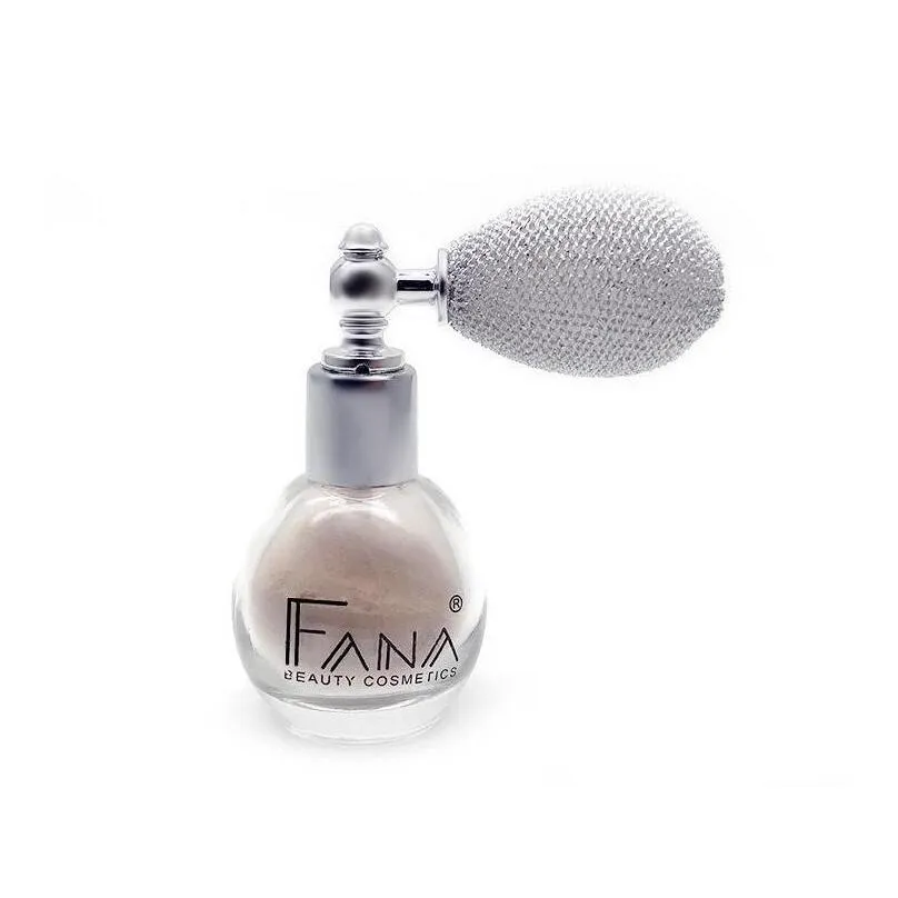 hot fana beauty makeup diamond glitter powder fana spray with airbag beauty highlighter shimmer face powder eyeshadow 4colors