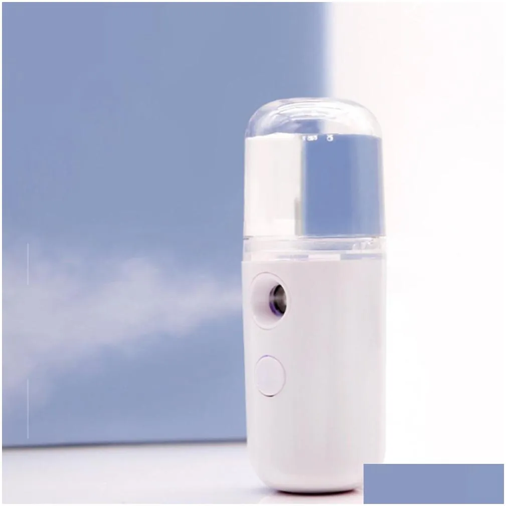 party supplies mini face stream beauty spray handheld water machine moisturizing nano ionic mist face humidifier sauna facial pore cleansing