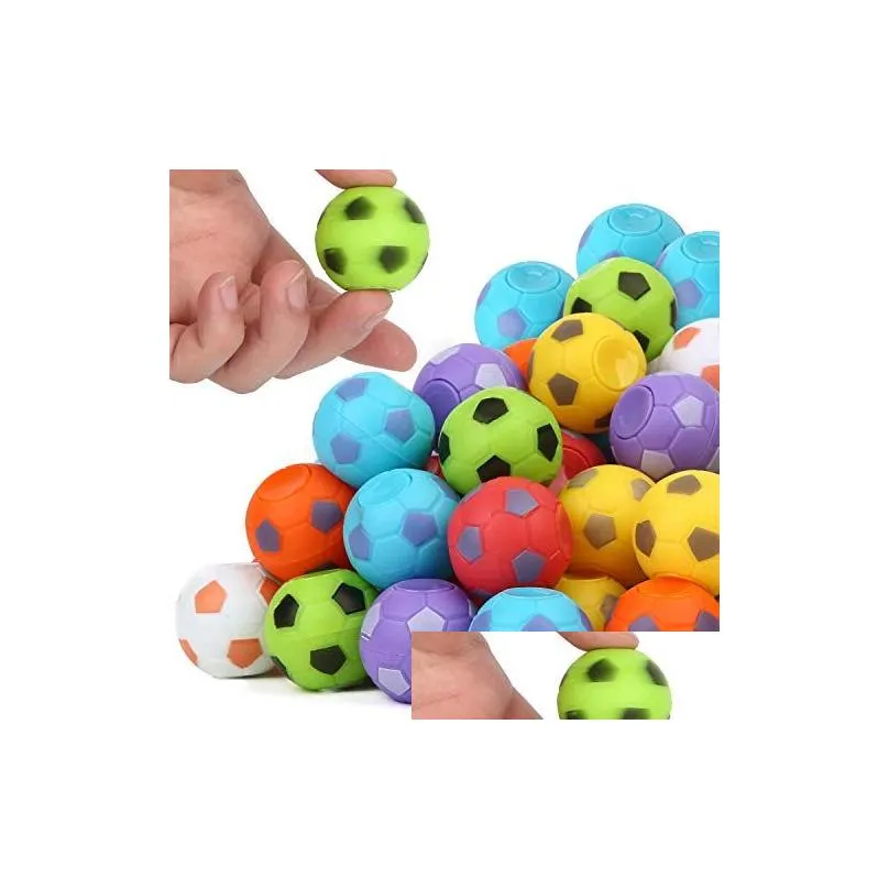 decompression soccer toys mini sport fidget balls fingertip world cup football sensory finger stress relief rotating spinner