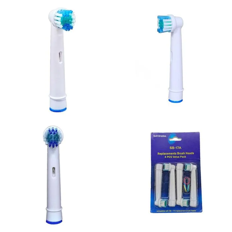 toothbrushes head 20pcs oral a b sensitive gum care electric toothbrush replacement brush heads soft bristles 220916
