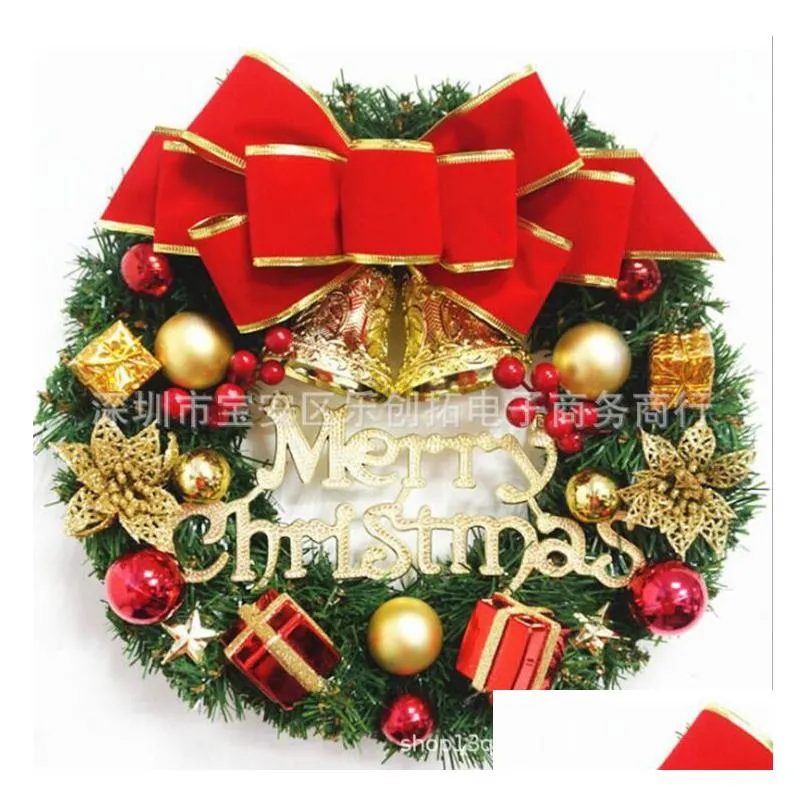 christmas decorations wreath outdoor xmas signs home garden office porch front door hanging garland year decor 220916