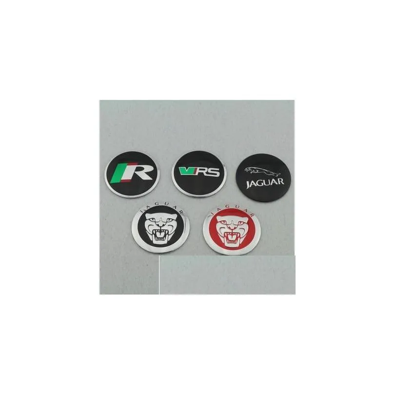 4pcs sets 56 5mm r racing logo stickers auto car wheel center hub caps sticker for  xf xj xjs xk stype xtype243s