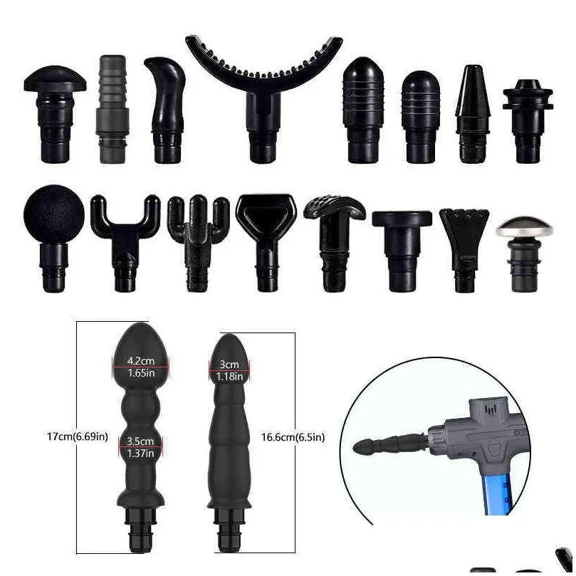 massage gun head vibration message gun accesories silicone heads for fascia percussion vibrators female man 220115220u