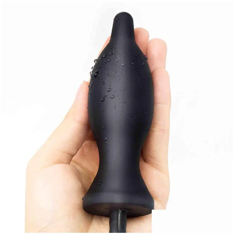 10 speed inflatable anal plug vibrator anal dilator prostate massager inflate big buff plug dildos toys for men women gay