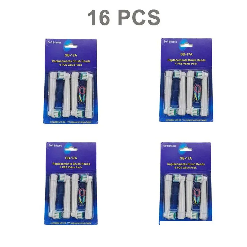 toothbrushes head 20pcs oral a b sensitive gum care electric toothbrush replacement brush heads soft bristles 220916