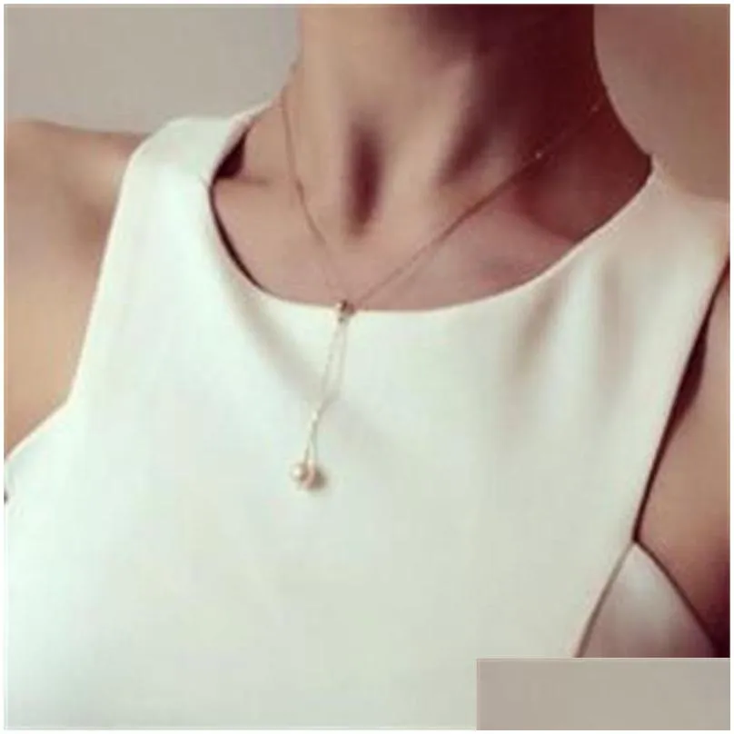 clavicle pearl pendant necklaces adjustable fashion mother shellfish necklace for women jewelry 0 7qf t2