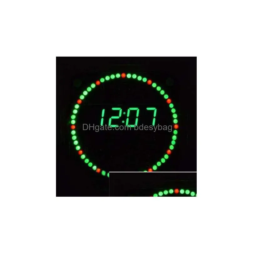 electronic clock diy kit rotation led electronic clock diy kit rotating led display digital with four modes fr4 military level