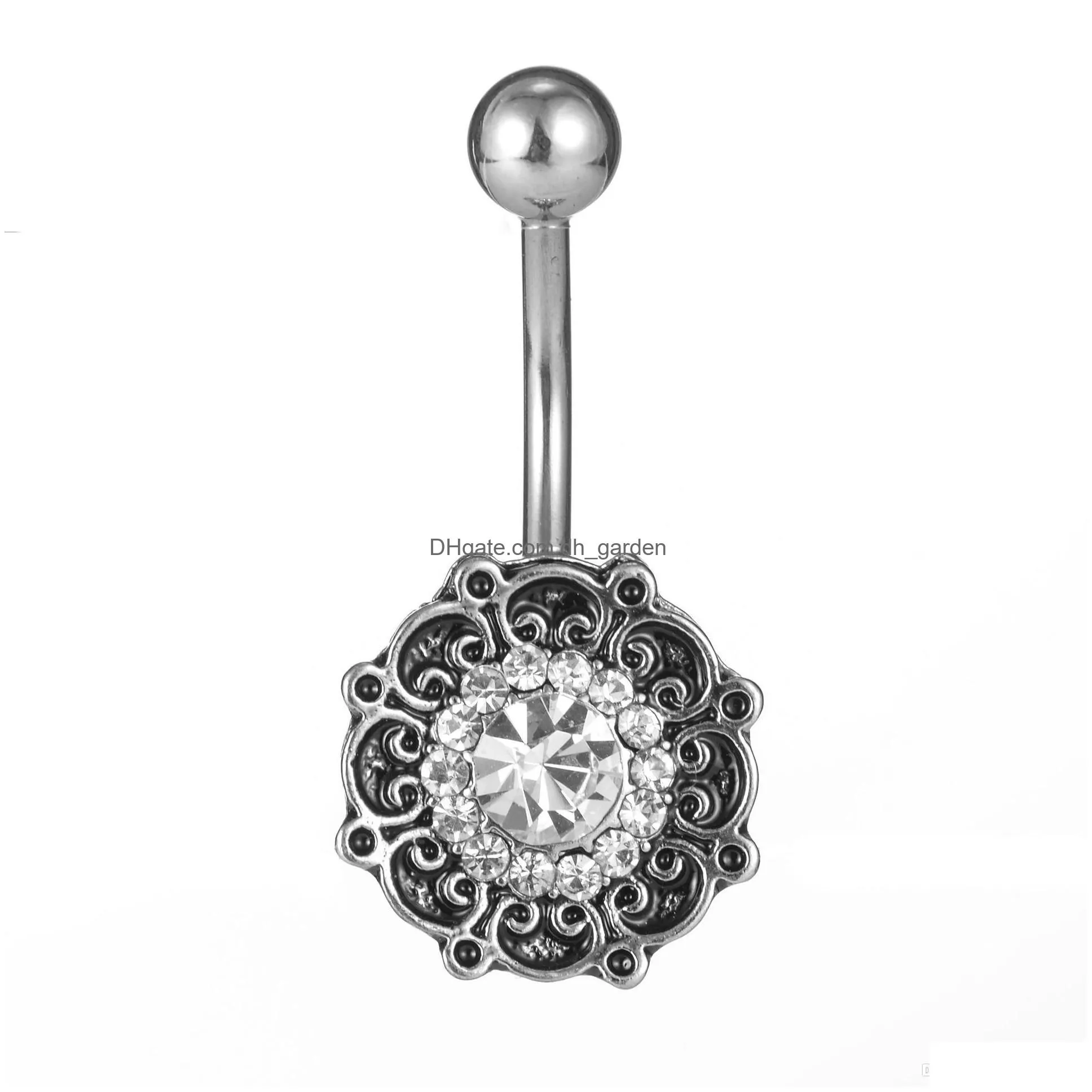 d0730 1 color new belly rings elephant dangle belly button rings body piercing navel rings stainless steel bars body jewelry