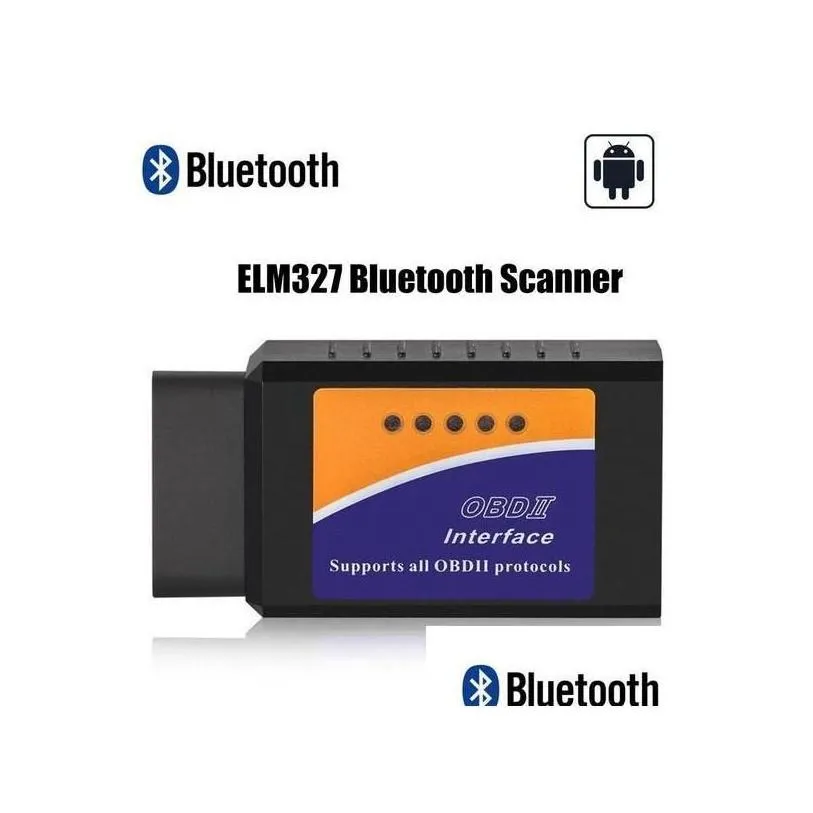 Code Readers Scan Tools Elm327 V1 5 Bluetooth/Wifi Obd2 Scanner Elm 327 Pic18F25K80 Diagnostic Tool Obdii For Android/Ios/Pc/Table