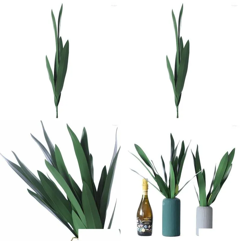 decorative flowers artificial plants gladiolus leaves orchid stem home grass fake plant greens planta room decor