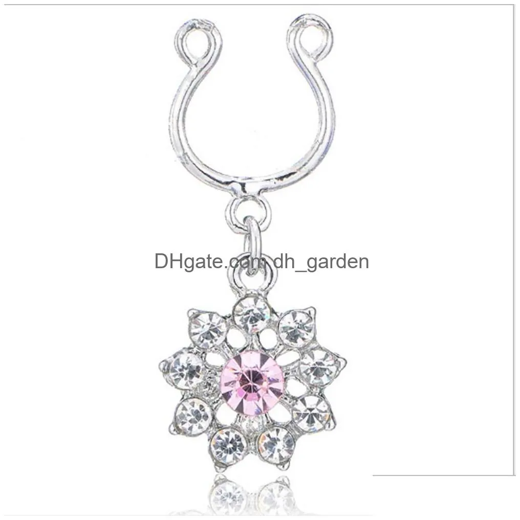 d0585 bowknot clear stone belly navel button ring