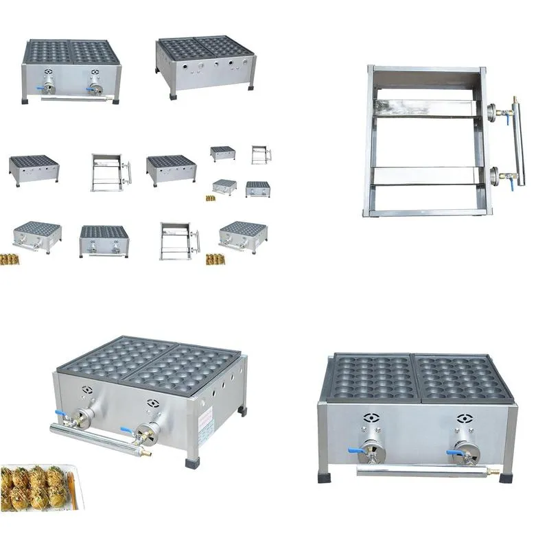 gas takoyaki maker machine takoyaki machine 2 plates takoyaki grill pan japan snack food machine