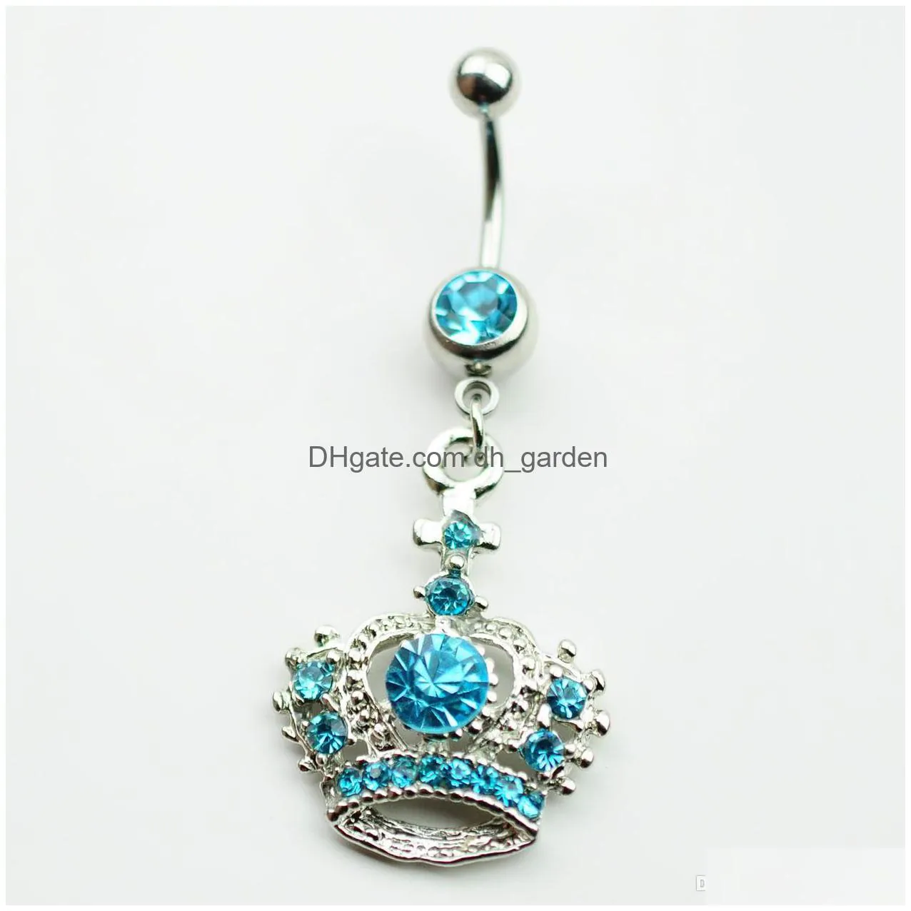 d0148 mix color crown belly navel button ring