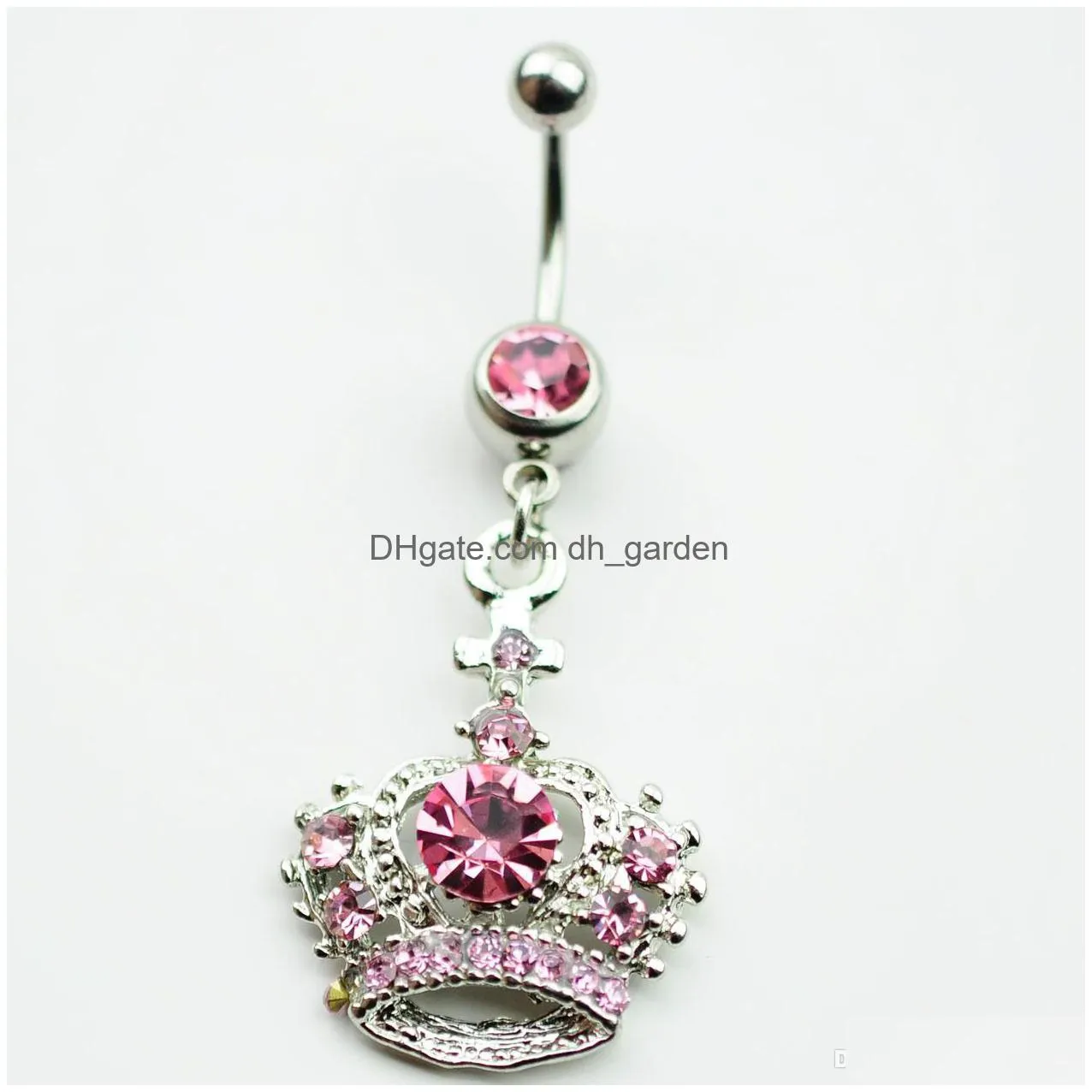 d0148 mix color crown belly navel button ring