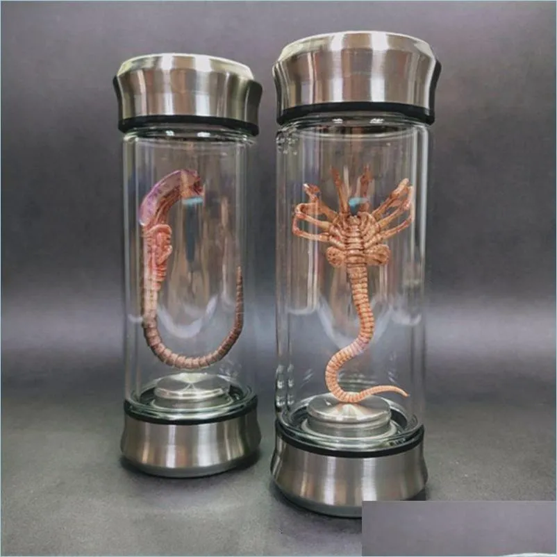 decorative objects figurines alien jar xenomorph specimen facehugger embryo glass movie prop replica 230224