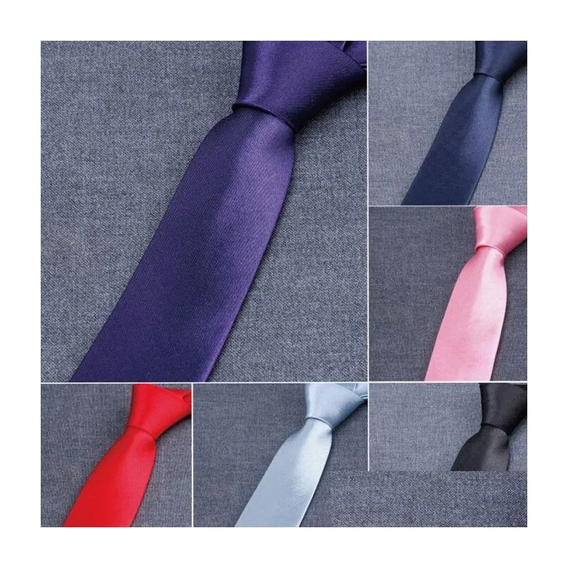 narrow version necktie mens tie custommade 50 colors 145x5cm necktie leisure arrow necktie skinny solid color tie