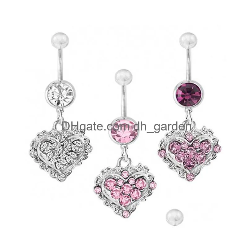 d0370 crown belly navel button ring mix colors