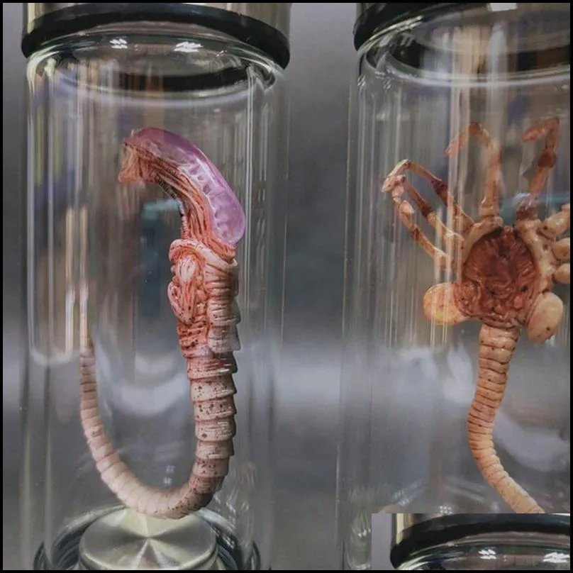 decorative objects figurines alien jar xenomorph specimen facehugger embryo glass movie prop replica 230224