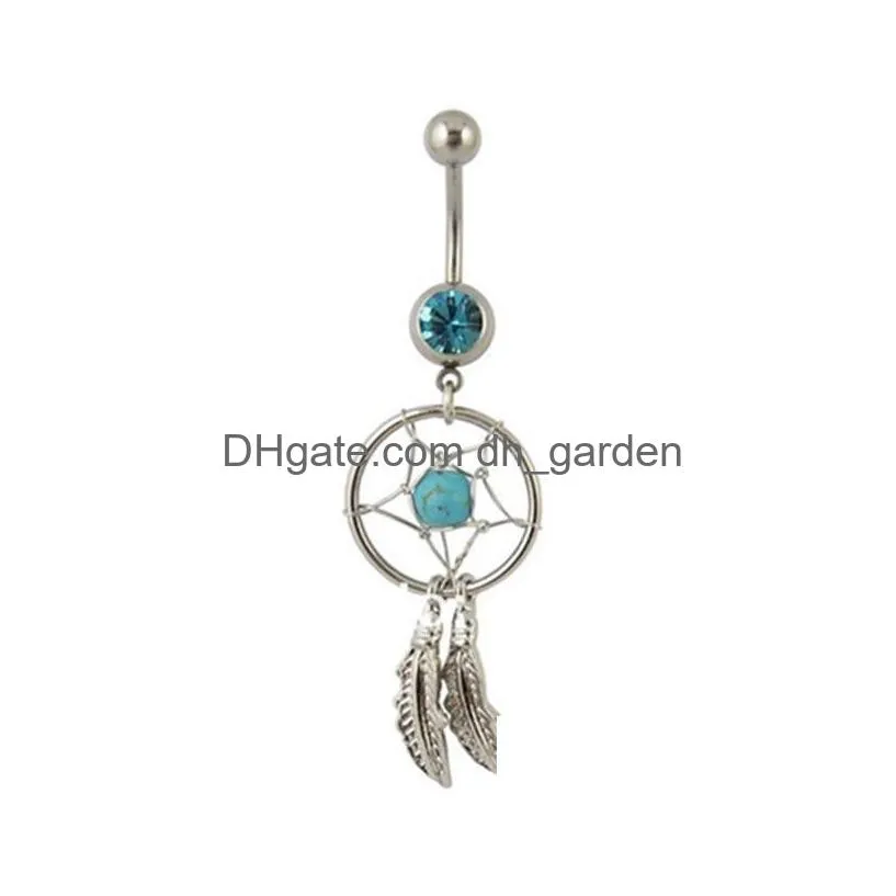 d0008 dream belly navel button ring mix colors