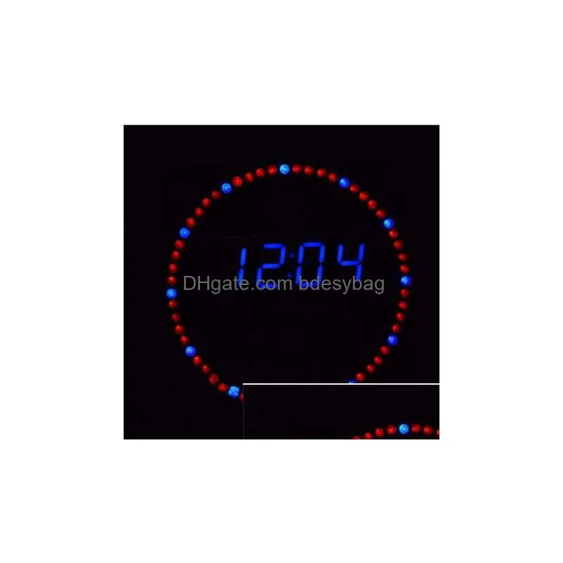 electronic clock diy kit rotation led electronic clock diy kit rotating led display digital with four modes fr4 military level