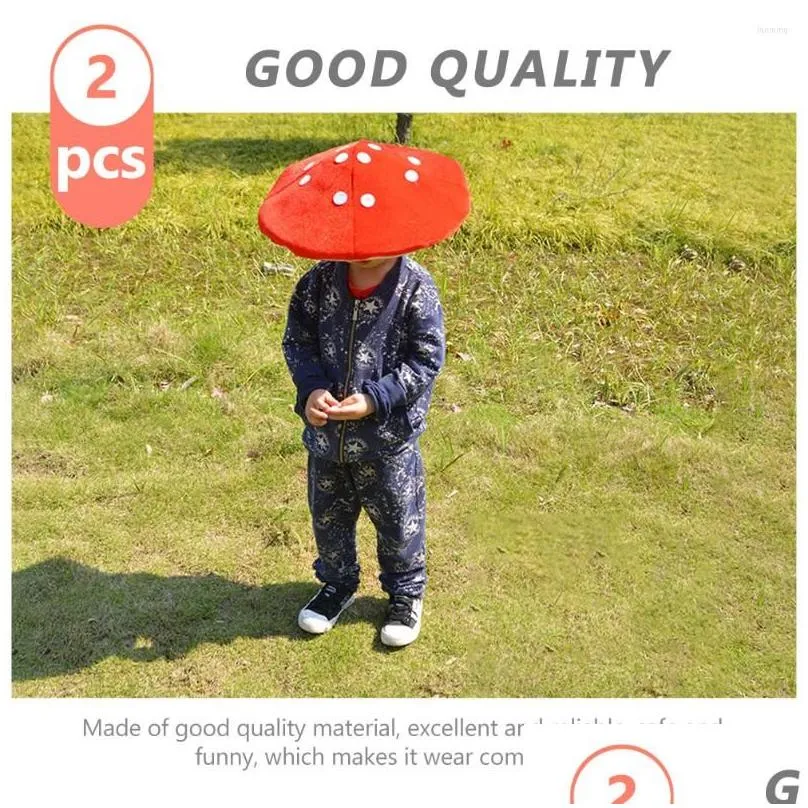 party decoration 2pcs decor mushroom hats cartoon costume hat kids for