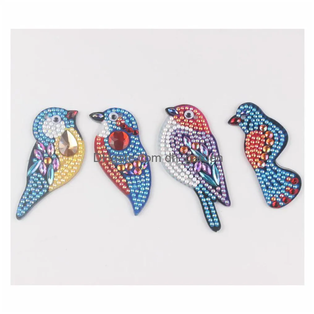 diy crafts diamond painting various design keychains sunloop factory