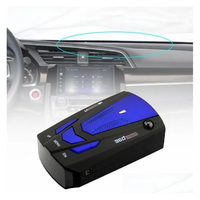 car radar detector 16 band 360 auto speed alarm system anti gps camera laser detector with voice alert