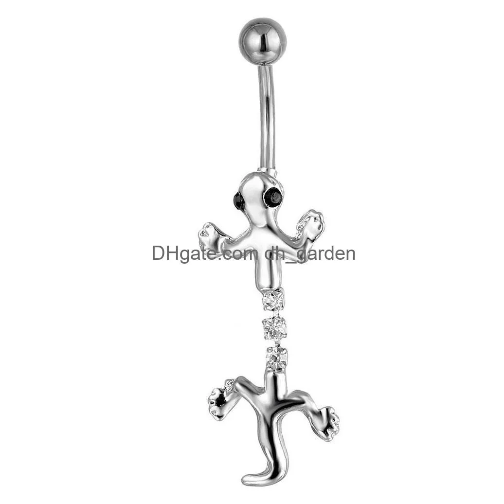 d0522 cross style belly navel button ring