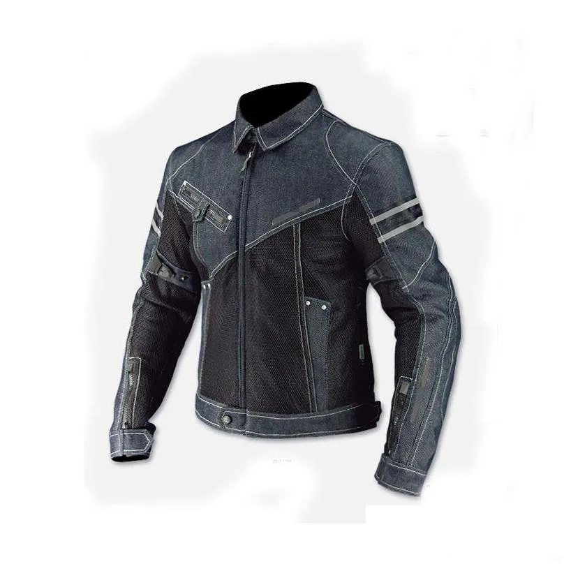new komine motorcycle jacket jk006 denim mesh racing suit locomotive antifall clothing motorcycle riding clothing moto jacket