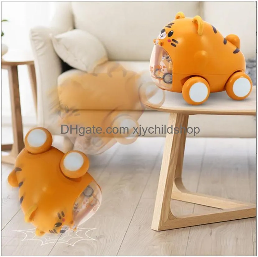 baby gift ejection car cute pet car press inertia puzzle baby toy car boy girl tiger 13 years old