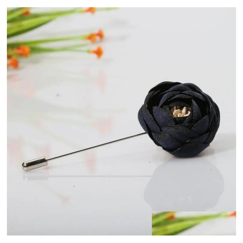 flowers brooches corsages pins for men and women highgrade fabric edition dress 9 color cloth gift cardigan brooches