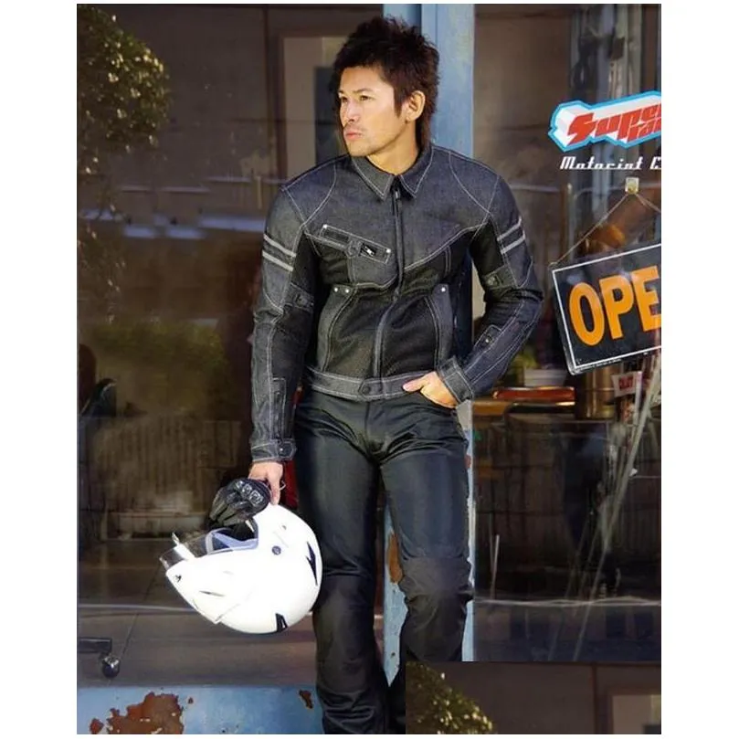 new komine motorcycle jacket jk006 denim mesh racing suit locomotive antifall clothing motorcycle riding clothing moto jacket