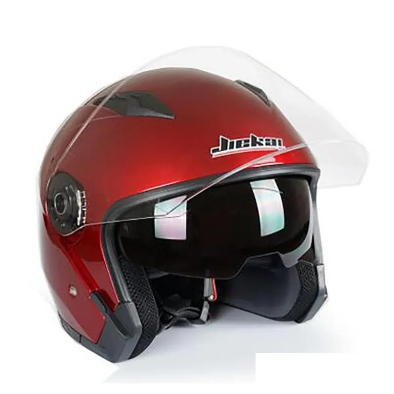 jiekai 512 motorcycle helmet men women electric bicycle helmet dual lens visors scooter cascos motorbike moto bike helmets1
