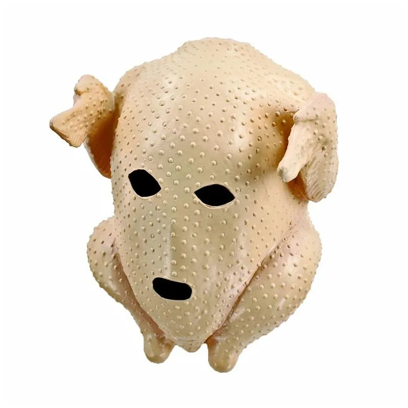 party masks latex full head animal turkey chicken halloween thanksgiving carnival raw 220920