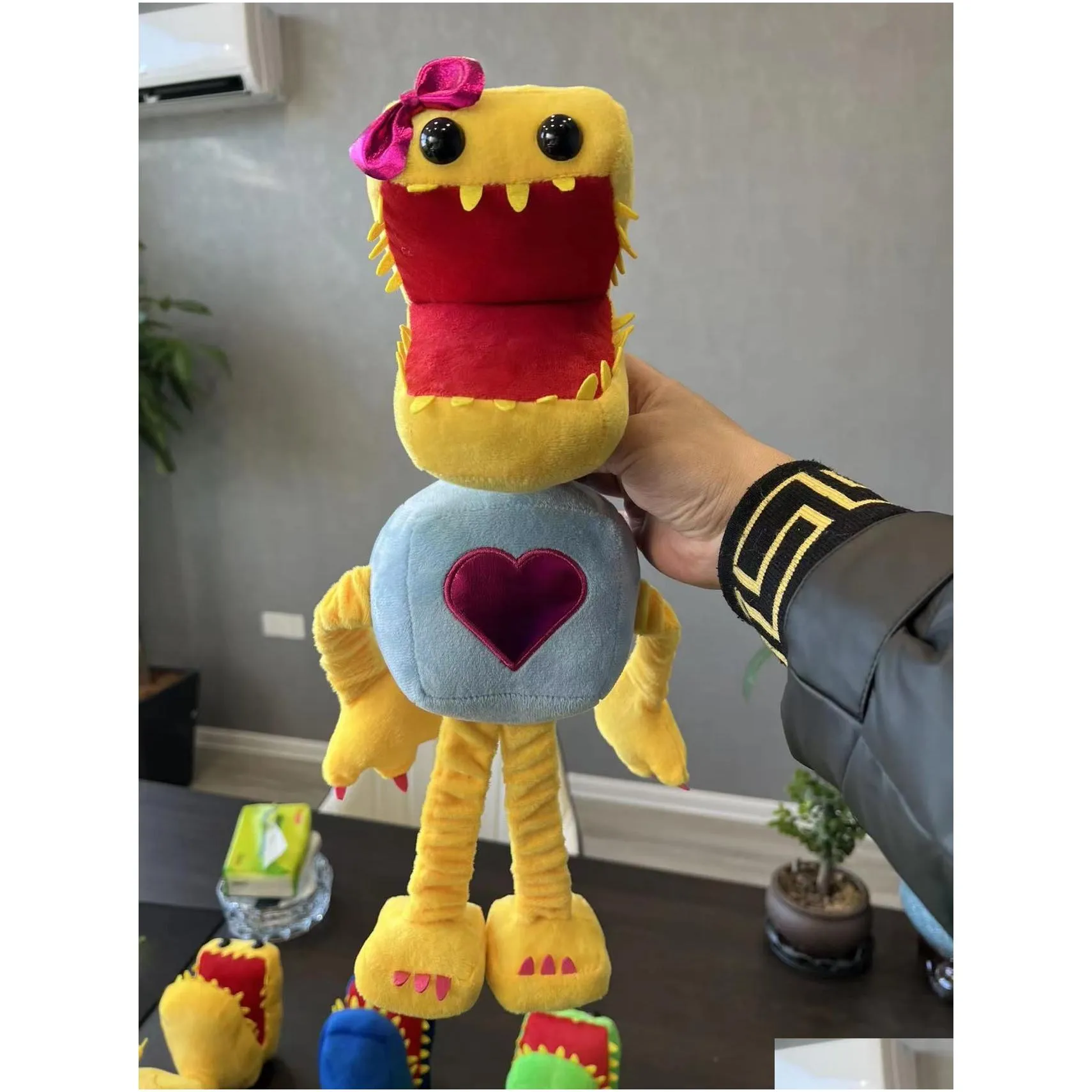 new 40cm novelty games plush toy cute cartoon plush fill doll red robot plush toy doll
