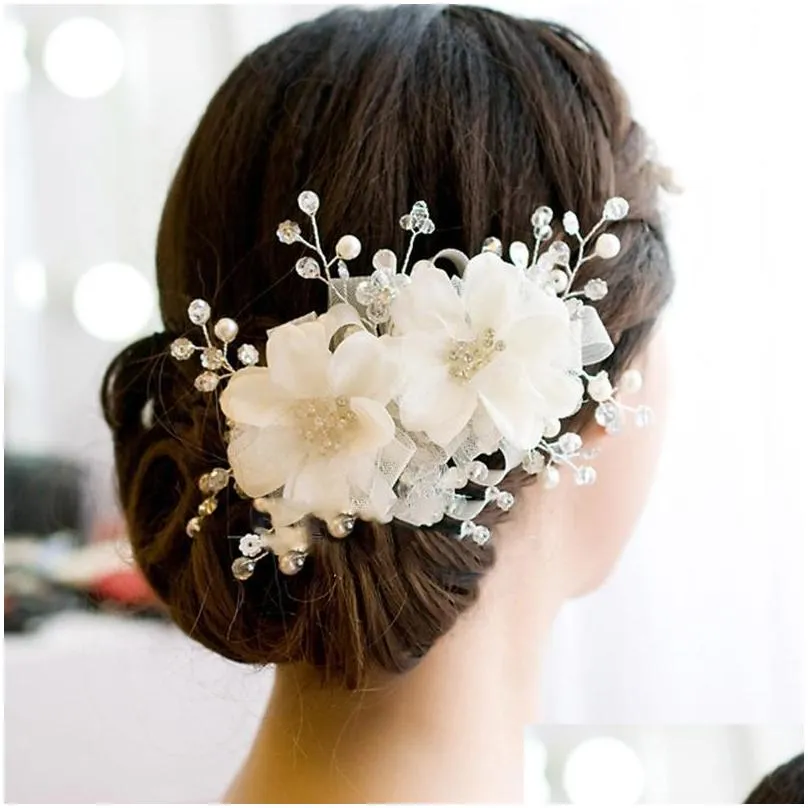 headpieces crystal pearls beading wedding headpiece stunning bridal hats hair accessories with comb