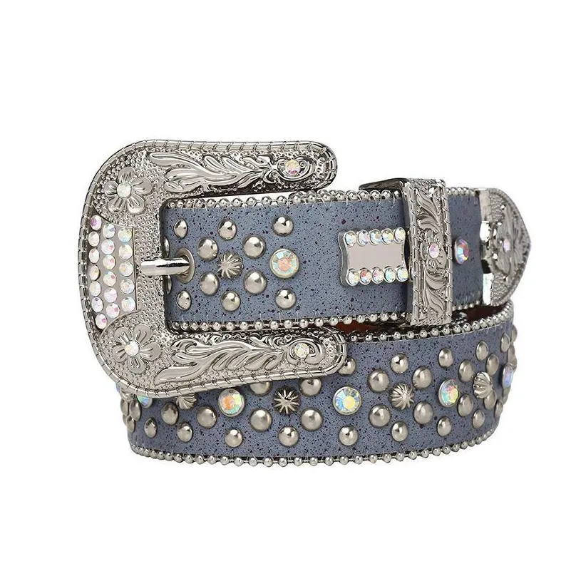 designer bb simon belts for men women brands fashion luxury shiny diamond bling rhinestone waistband as gift size 110130cm
