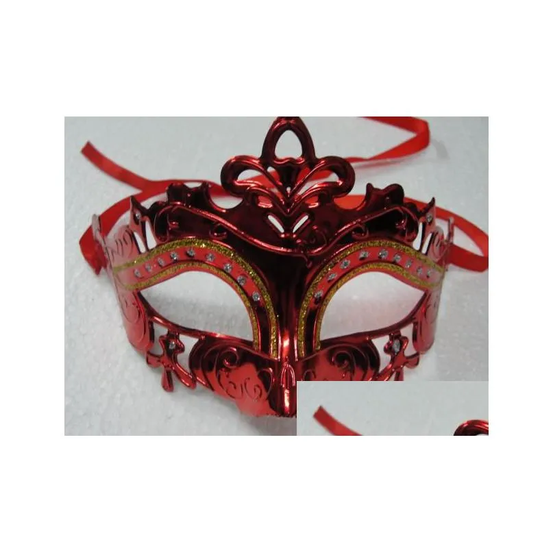 mens woman mask halloween masquerade masks mardi gras venetian dance party face gold shining plated mask 6 colors