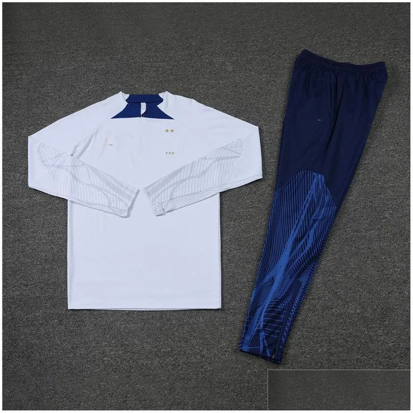 2223 france football fans mens tracksuits logo embroidery saint germain soccer training clothing outdoor jogging shirt