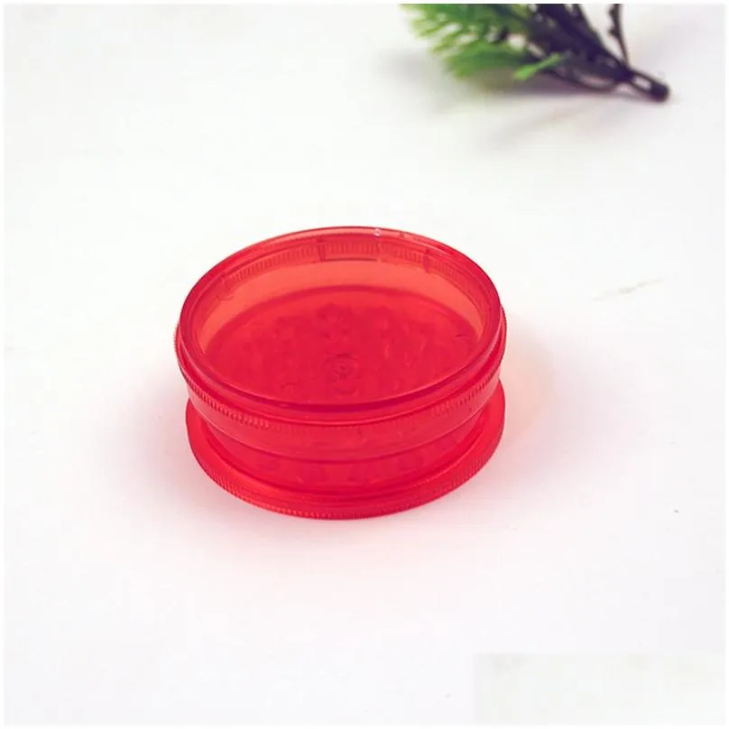 plastic magnet smoking accessories grinder 60mm portable smoke crusher display box