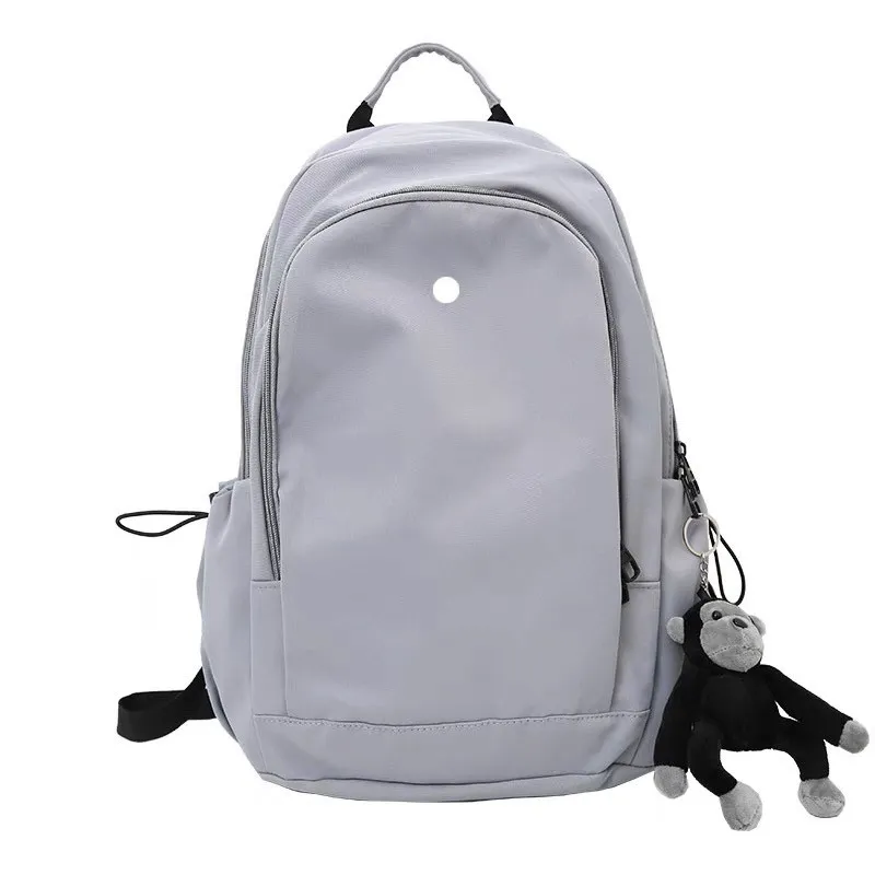 LU Women Yoga Outdoor Bags Backpack Casual Gym Teenager Student Schoolbag Knapsack LL125