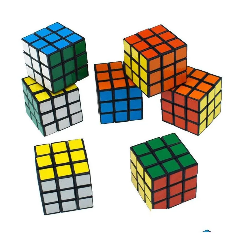 3cm mini size mosaic puzzle cube magic cube fidget toy mosaics cubes play puzzles games kids intelligence learning educational toys