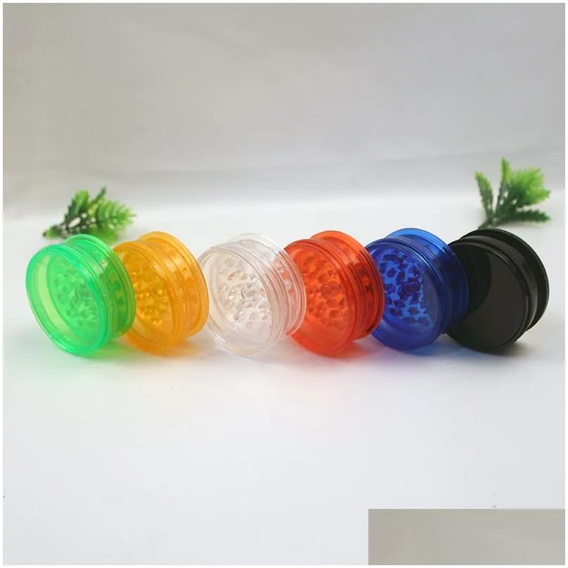 plastic magnet smoking accessories grinder 60mm portable smoke crusher display box